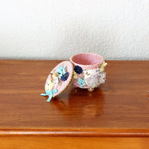 Tooth Fairy Box, Girls Ring Box, Girls Jewelry Box, Bunny Trinket Box - Picture 3 of 5